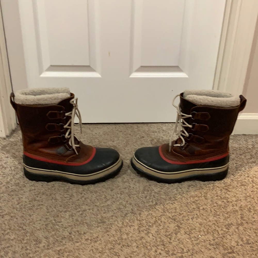 Sorel Men's Brown and Black Rain & Snow Boots